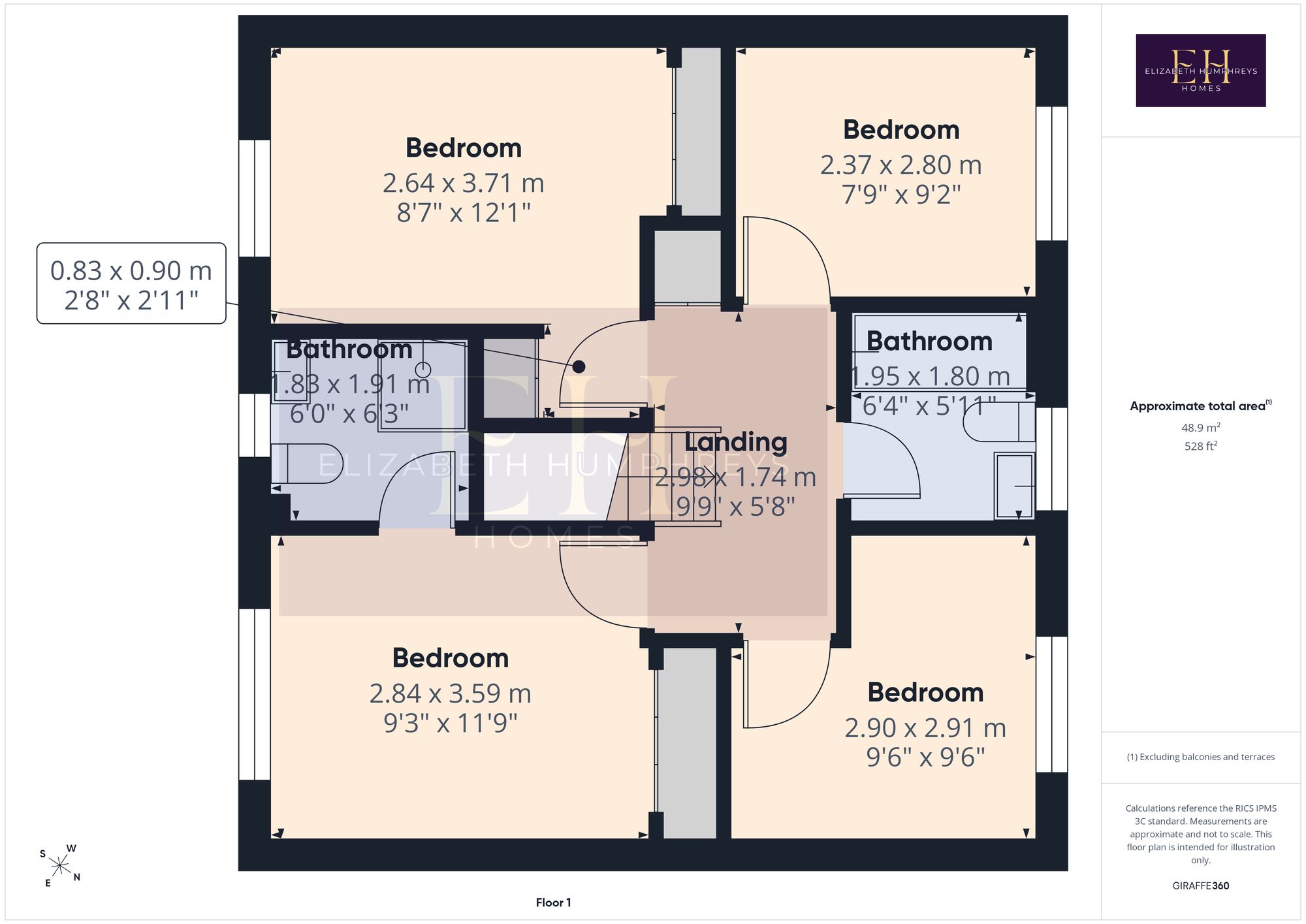 34 Robsons Way, Morpeth floorplan