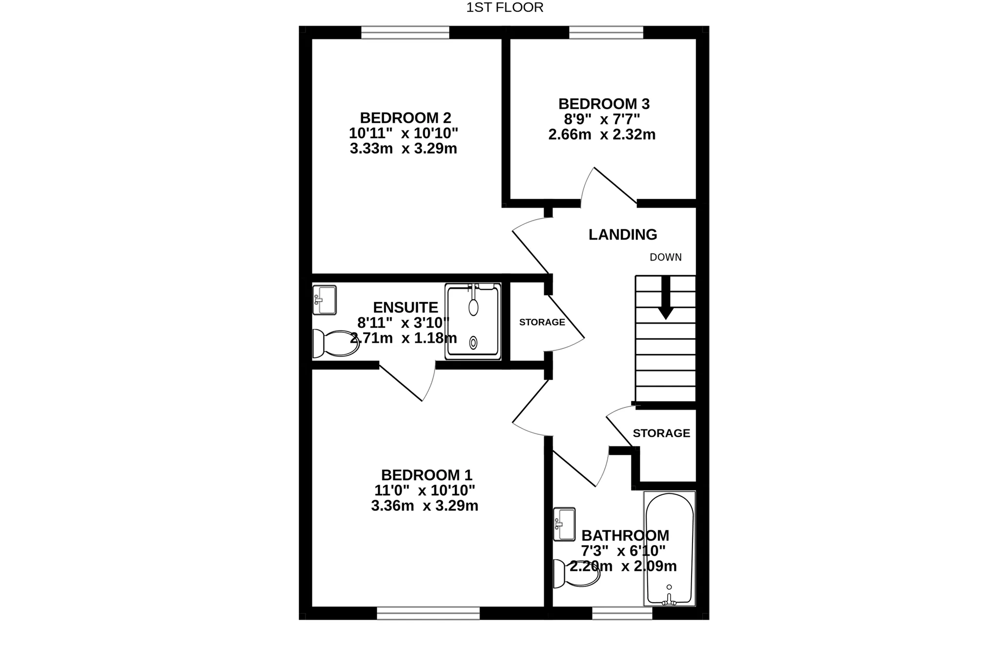 40, Knock Rushen, Castletown floorplan