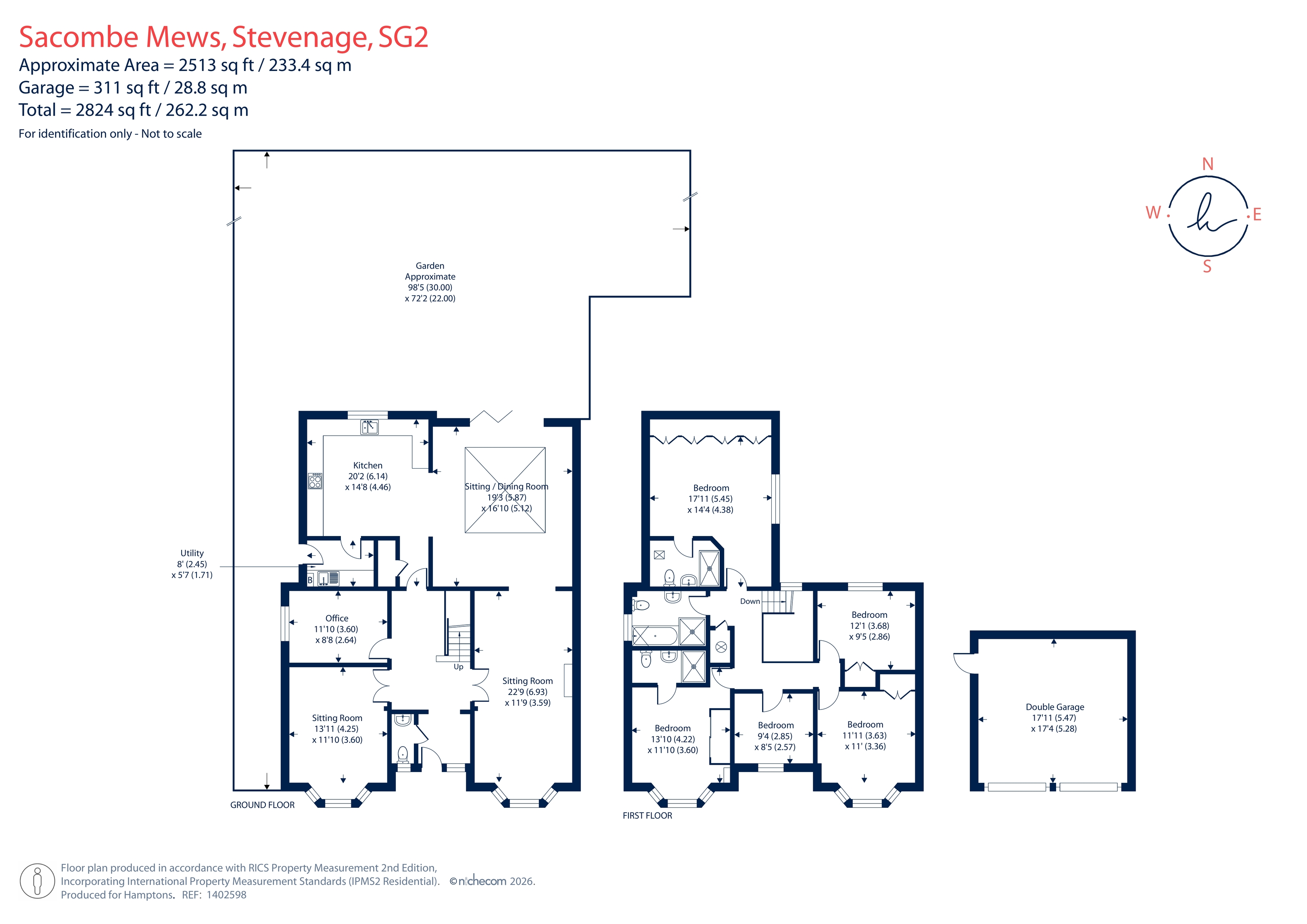 3, Sacombe Mews, Bragbury End floorplan