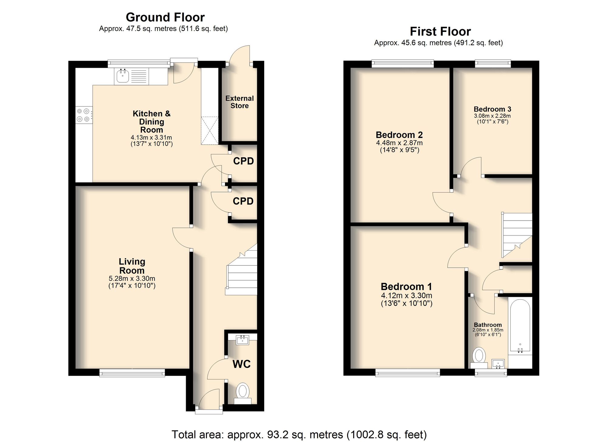 28 Normancroft Drive, Sheffield floorplan
