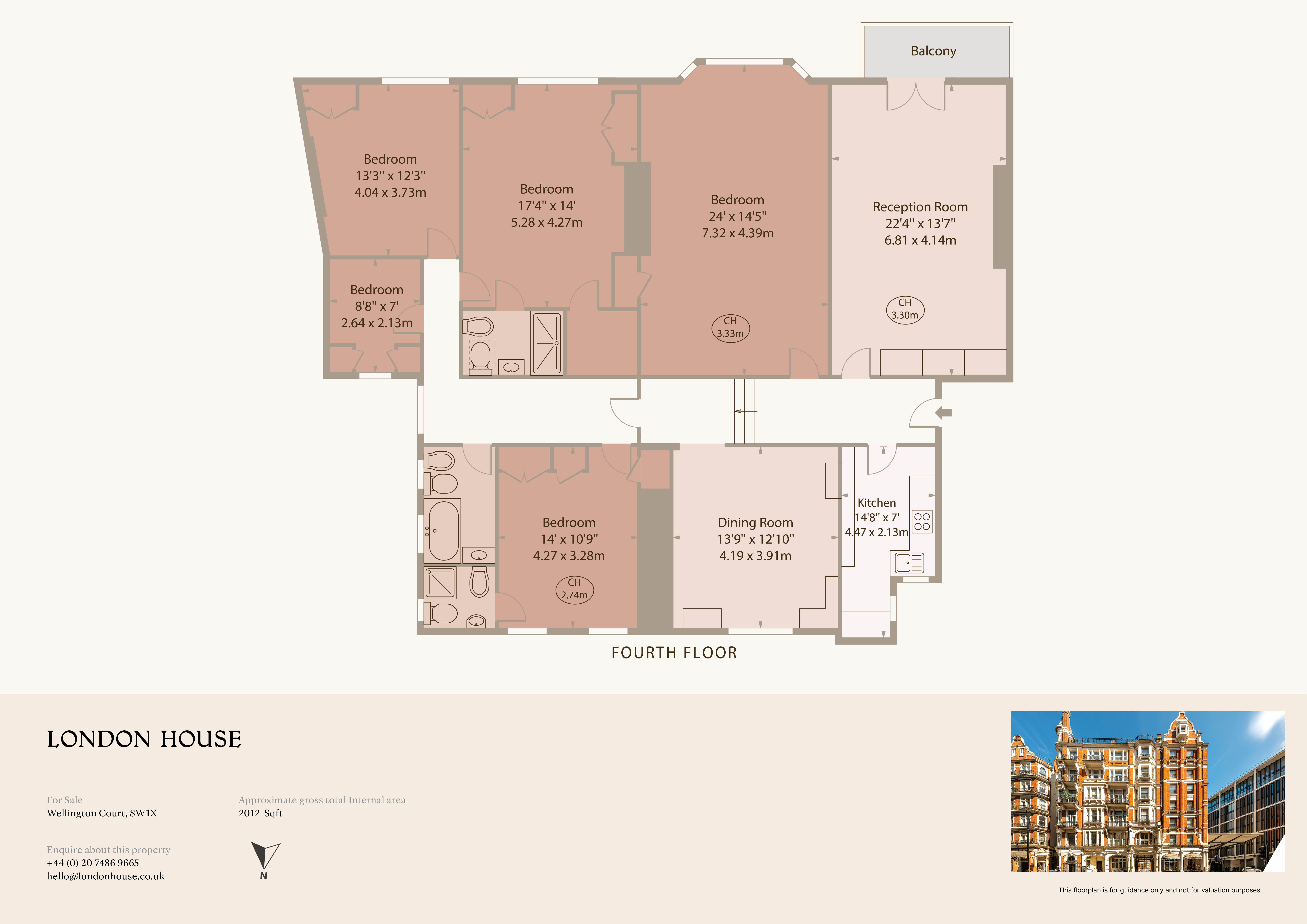 9, Wellington Court, Knightsbridge floorplan