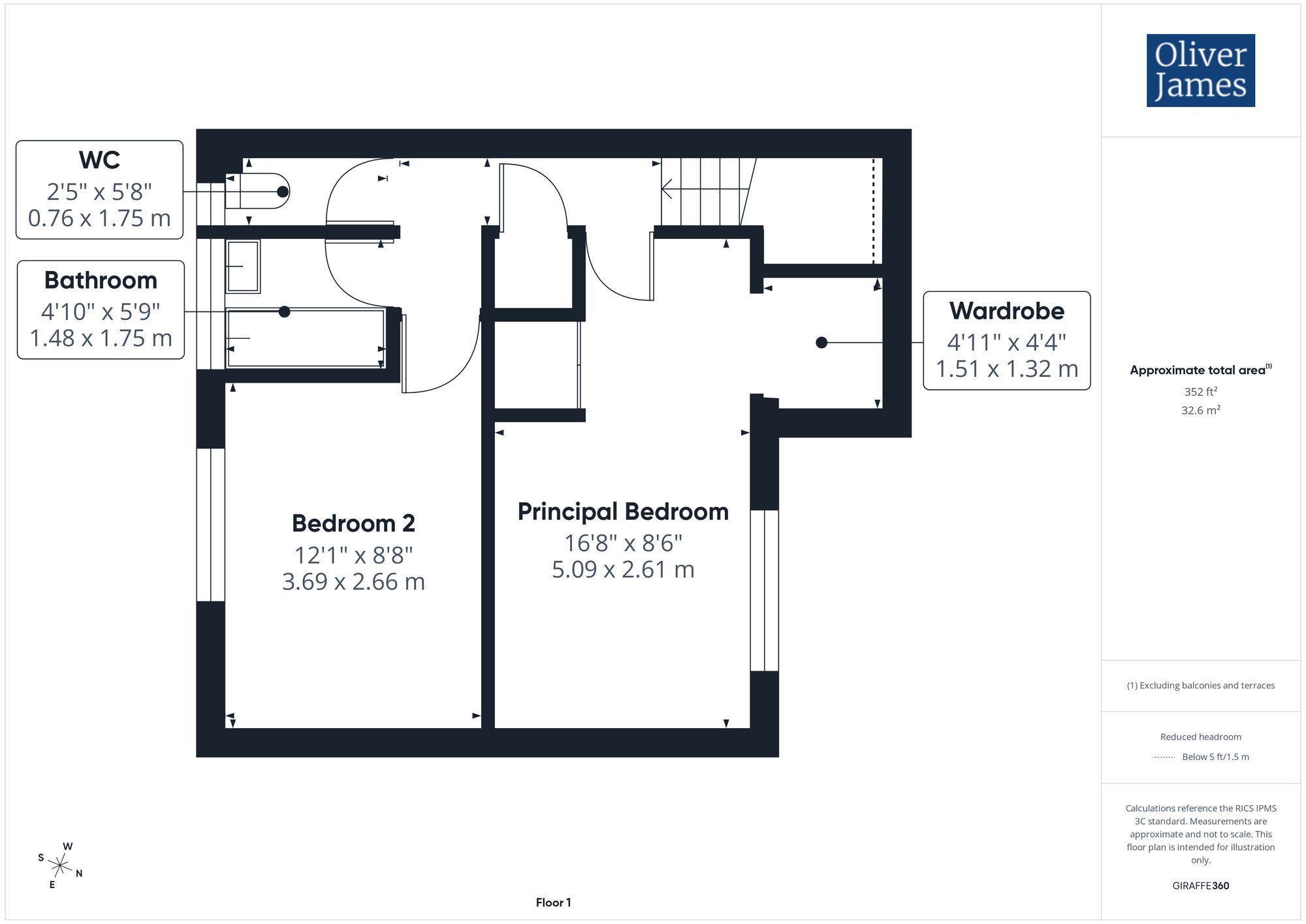 4, Sandwich Close, Huntingdon, Cambridgeshire. floorplan