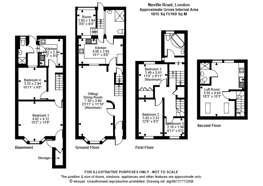 223, Neville Road, London floorplan