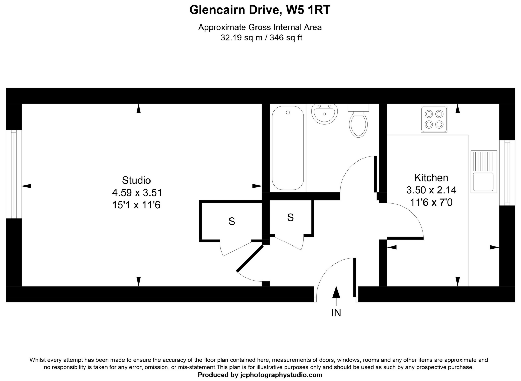 7a, Glencairn Drive, London floorplan
