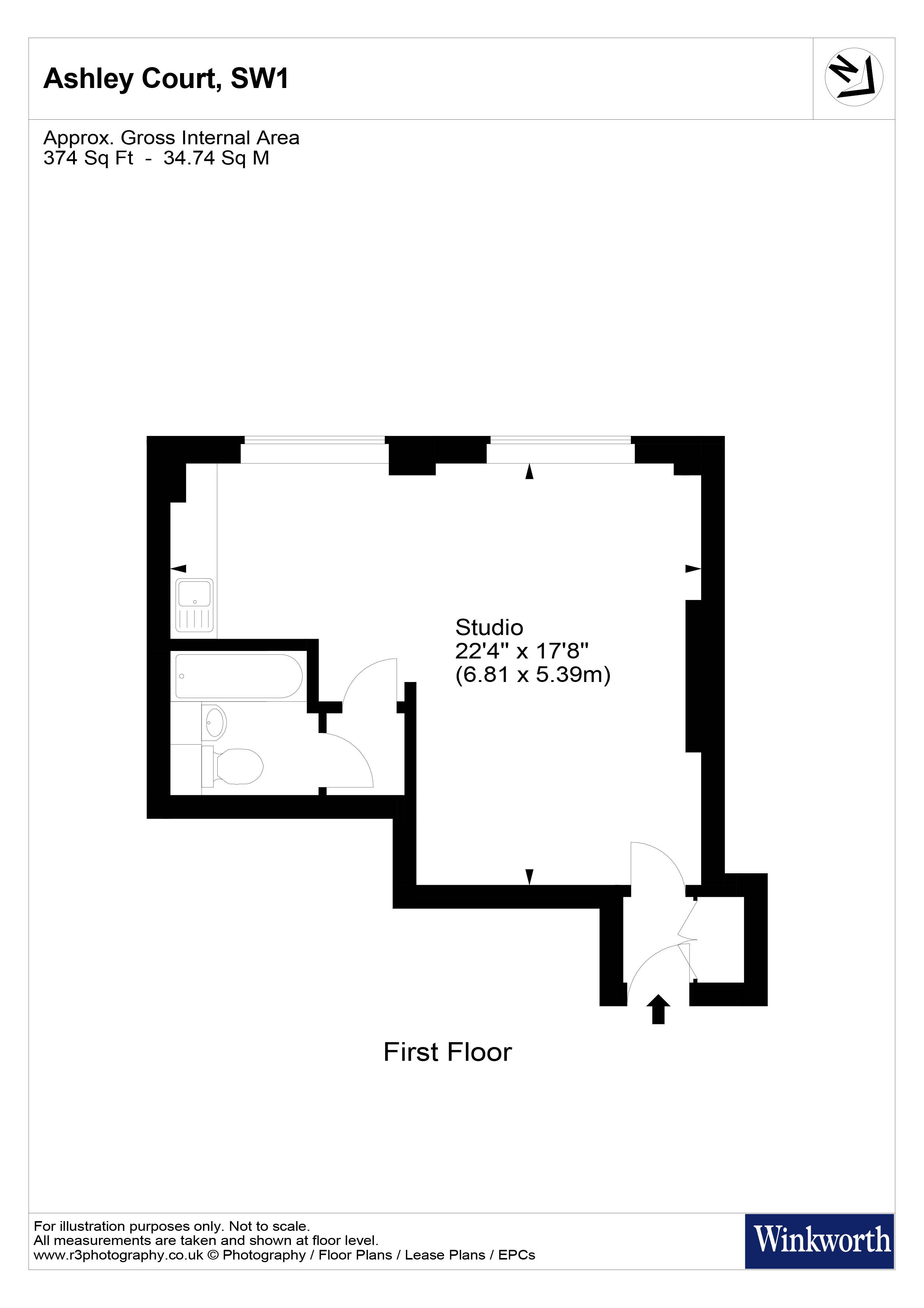 37a Ashley Court,, Morpeth Terrace, London floorplan