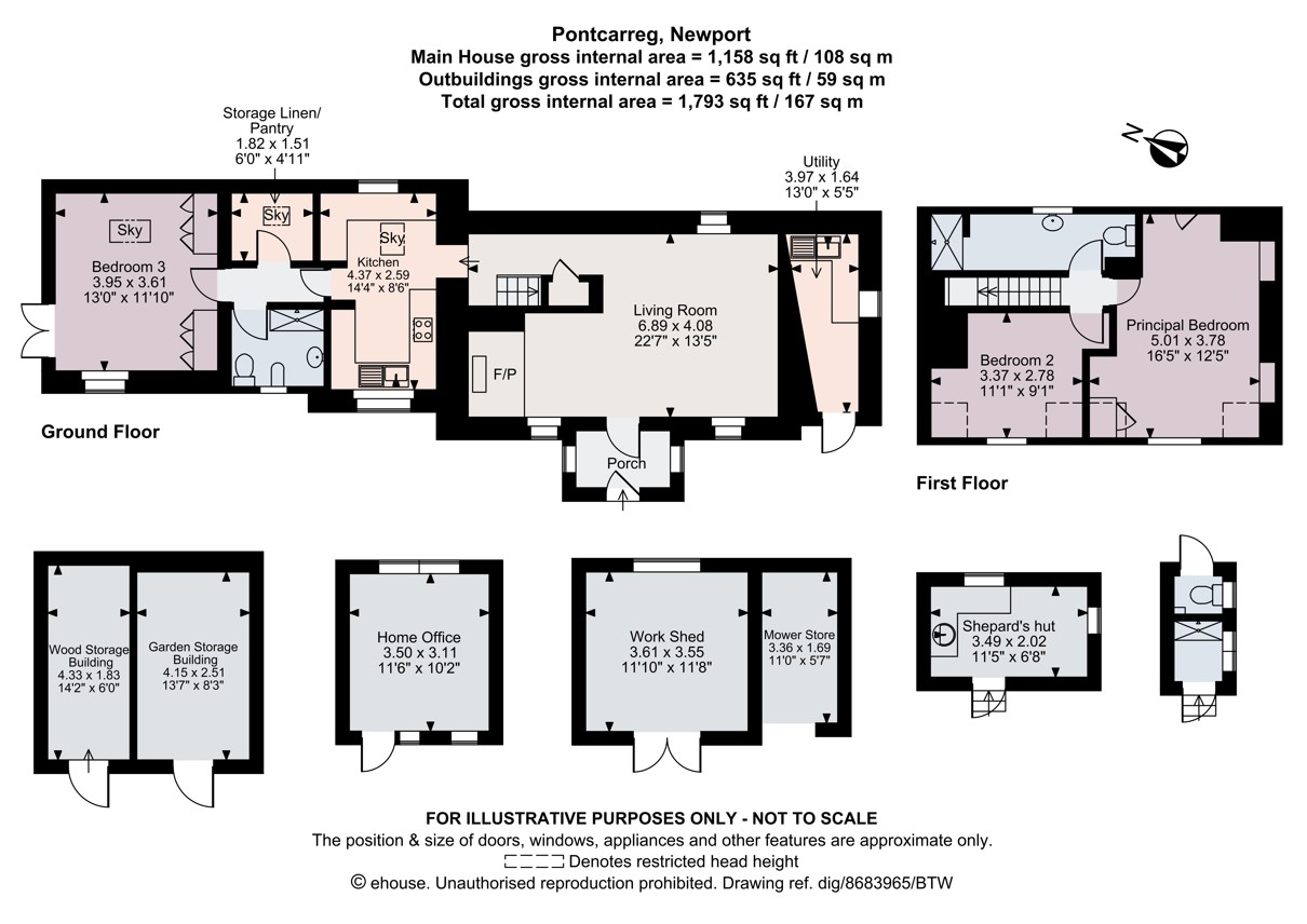 Pontcarreg,, Nevern, Pembrokeshire floorplan