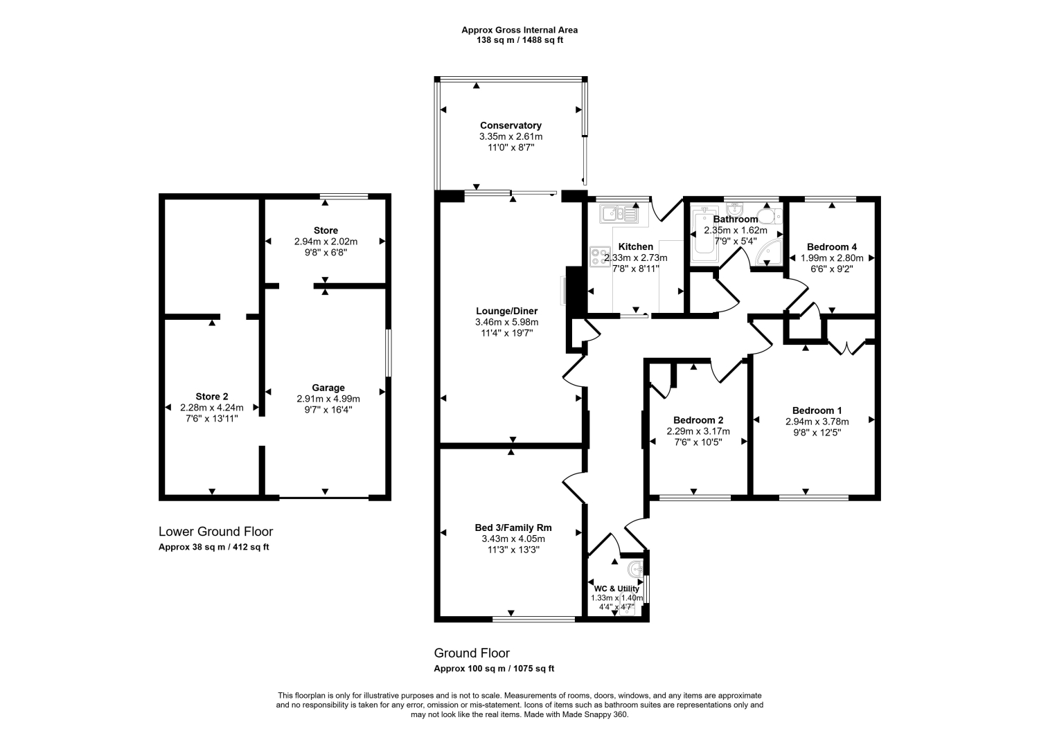 52, Chichester Close, Exmouth floorplan
