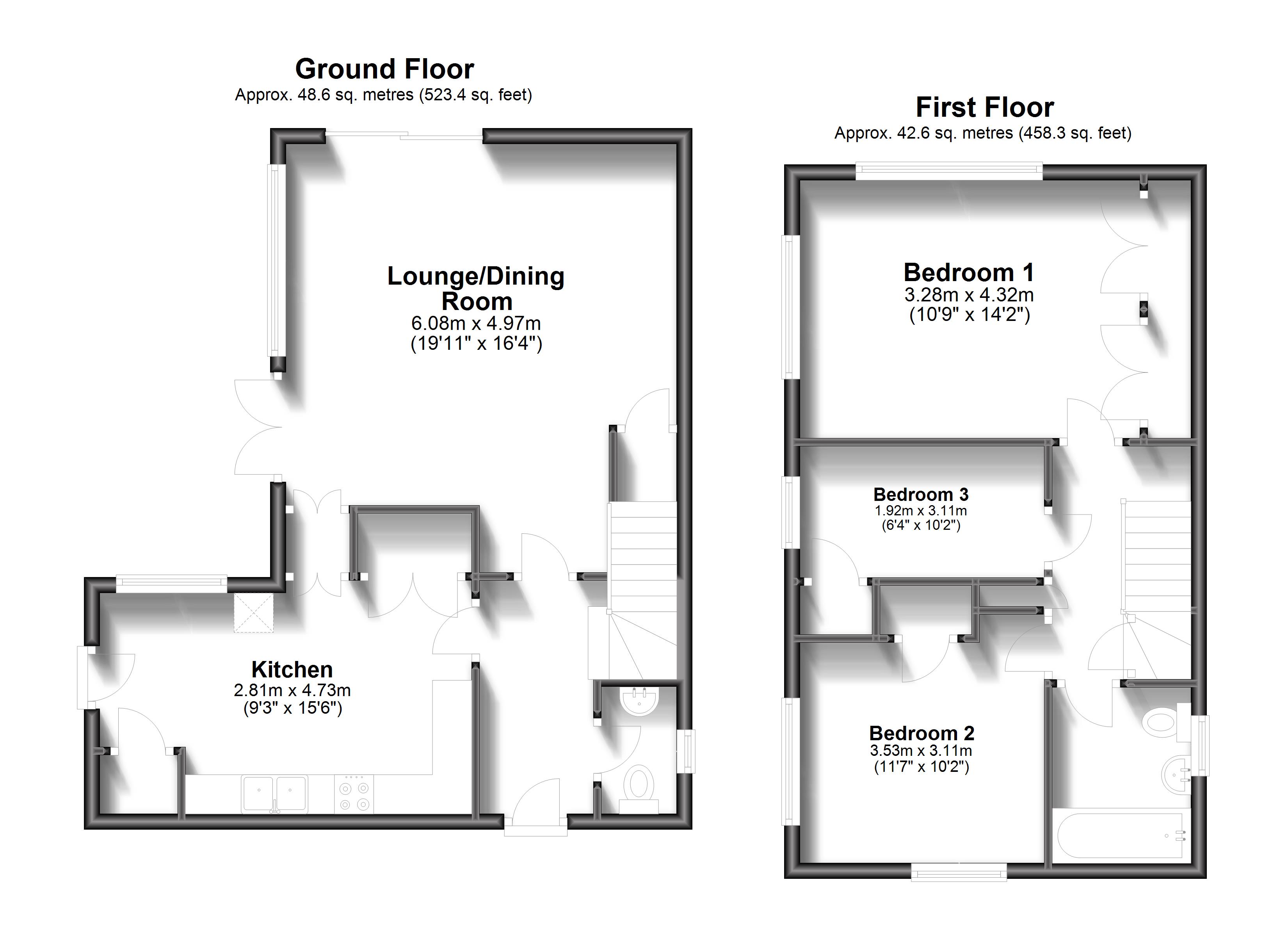 Vicarage Lane, Horley floorplan