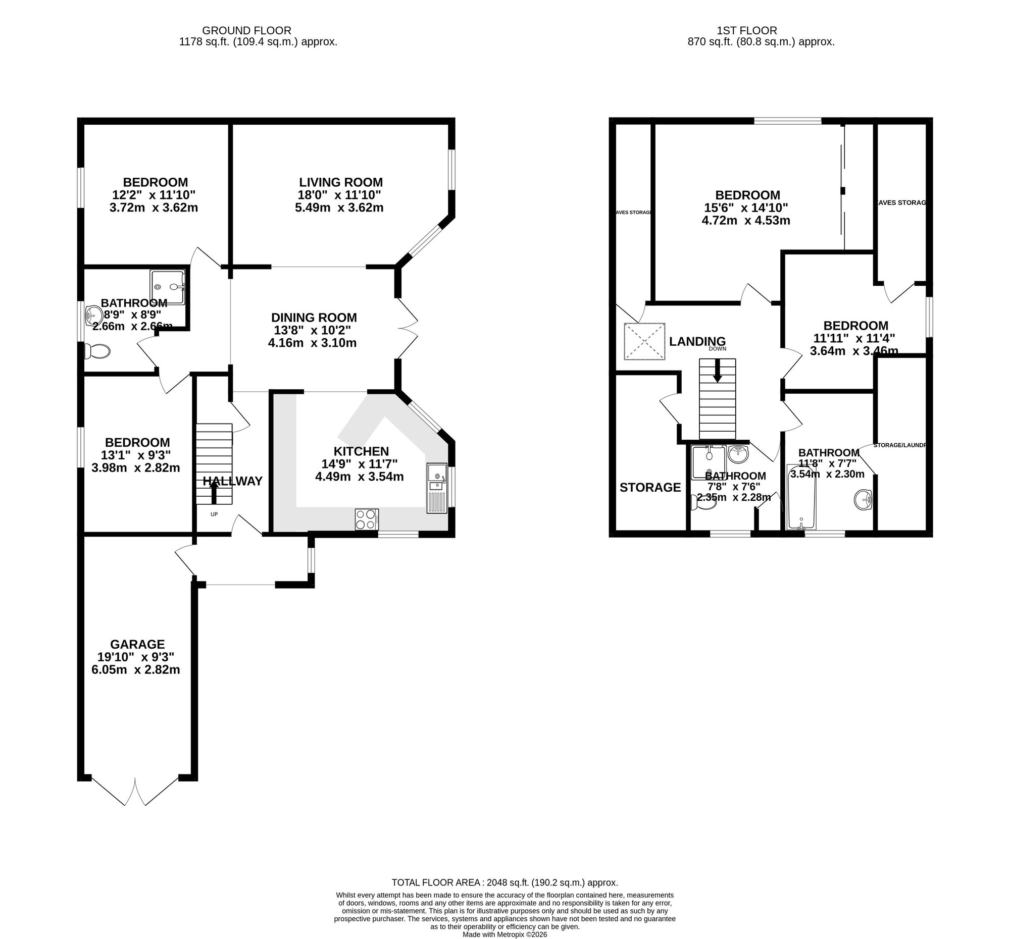 97 Bryn Eglwys, Cwmbran floorplan