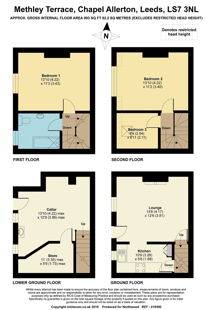 3 Bedrooms Terraced house for sale in Methley Terrace, Leeds, West Yorkshire LS7