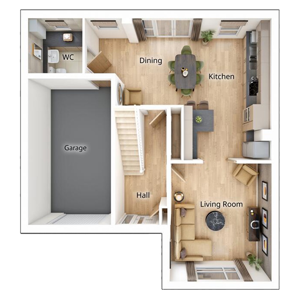 The Kitham - Plot 82, Stoneridge Hall, Stone Cellar Road, Usworth, Washington floorplan