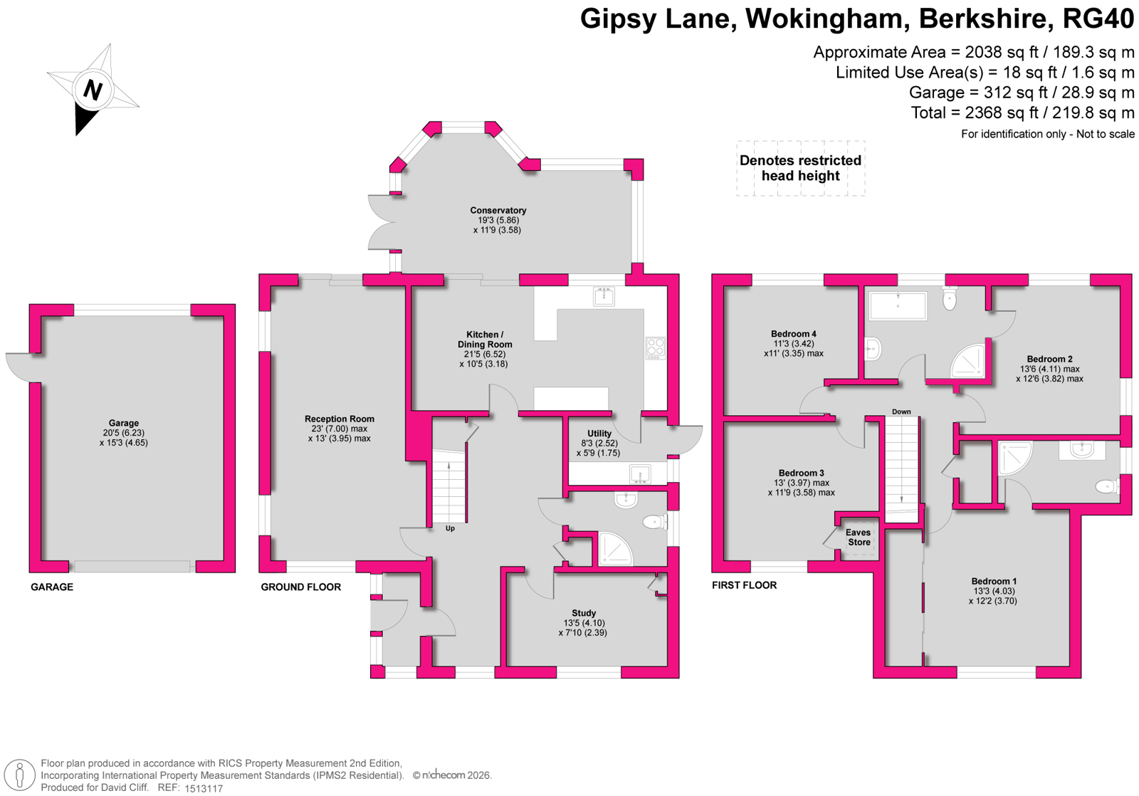 Inglewood,, Gipsy Lane, Berkshire floorplan