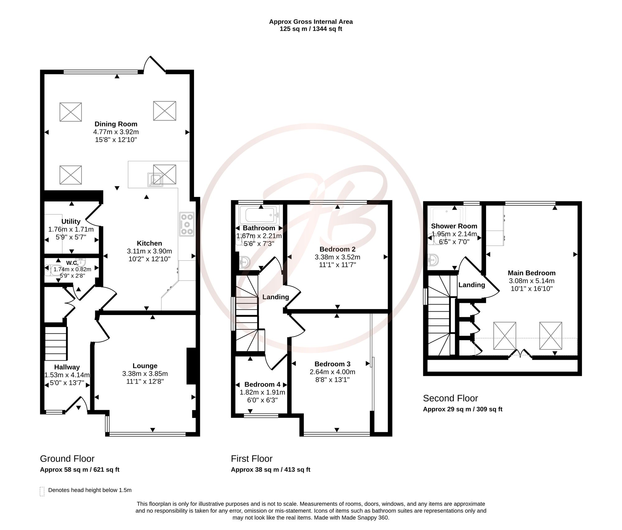 140 Bridgewood Road, Worcester Park floorplan