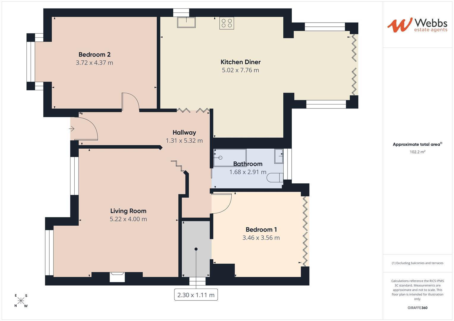 3, Egg Lane, Stafford floorplan