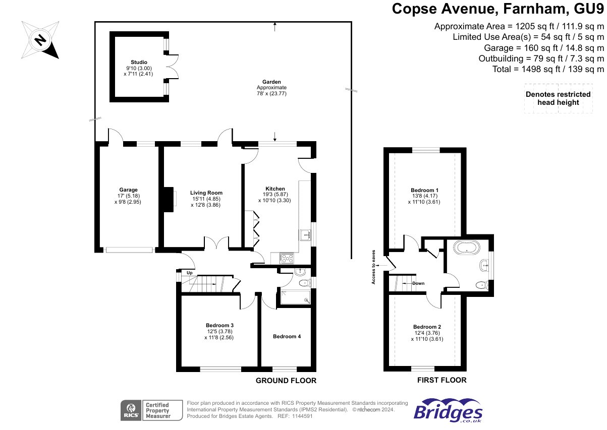5, Copse Avenue, Farnham floorplan