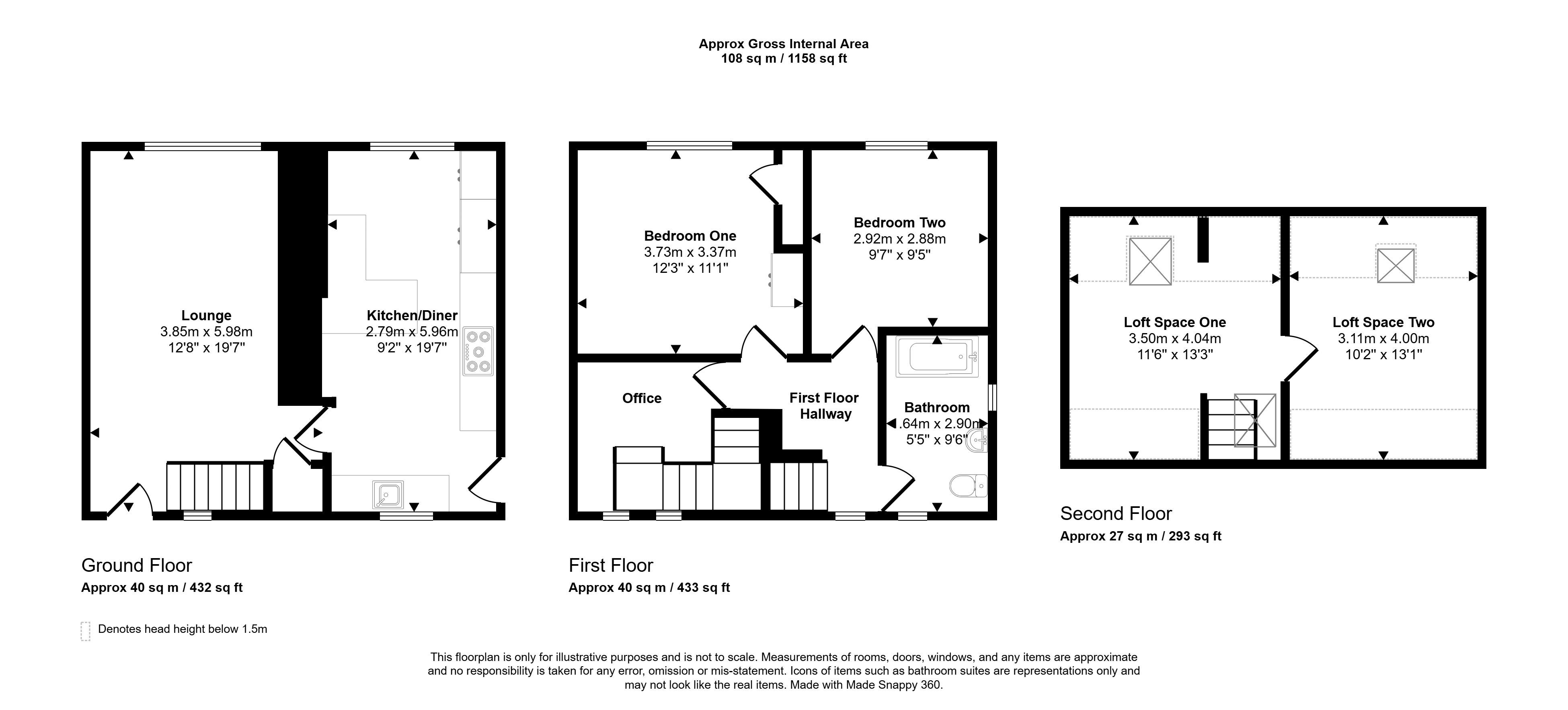 38, Borrowdale Street, Houghton Le Spring floorplan