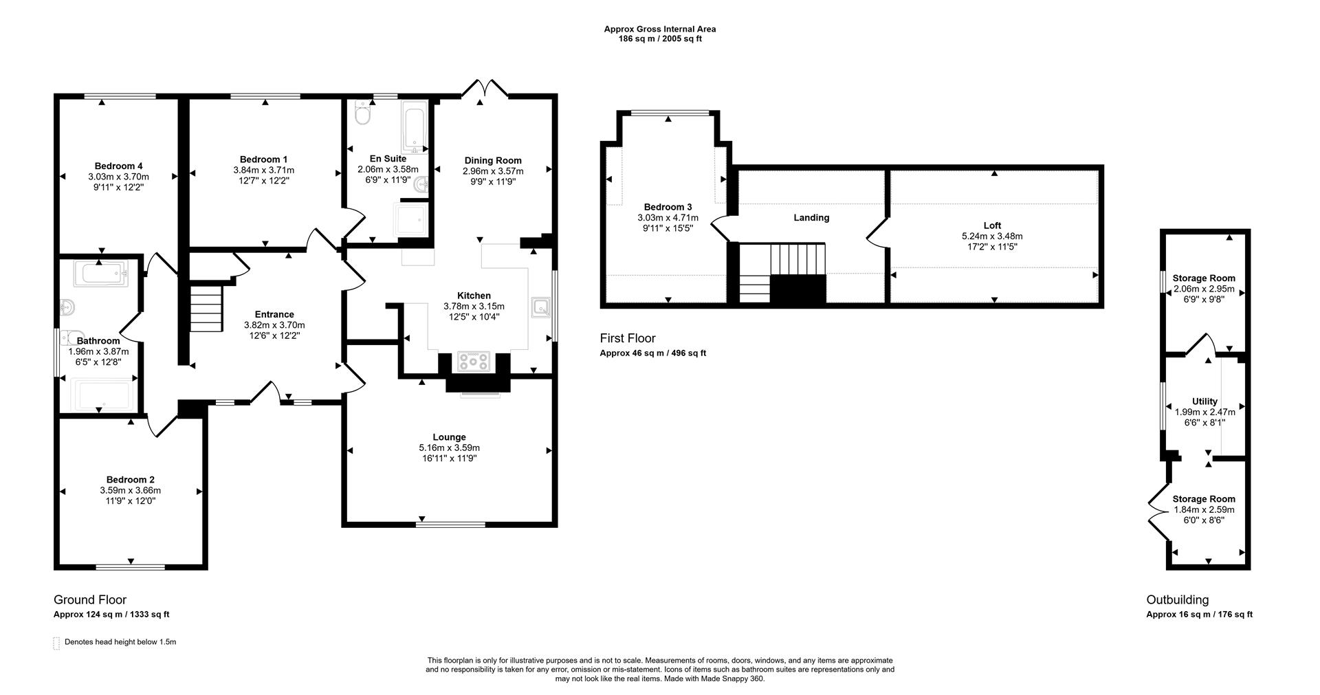 The Contented Cottage, Tenby floorplan
