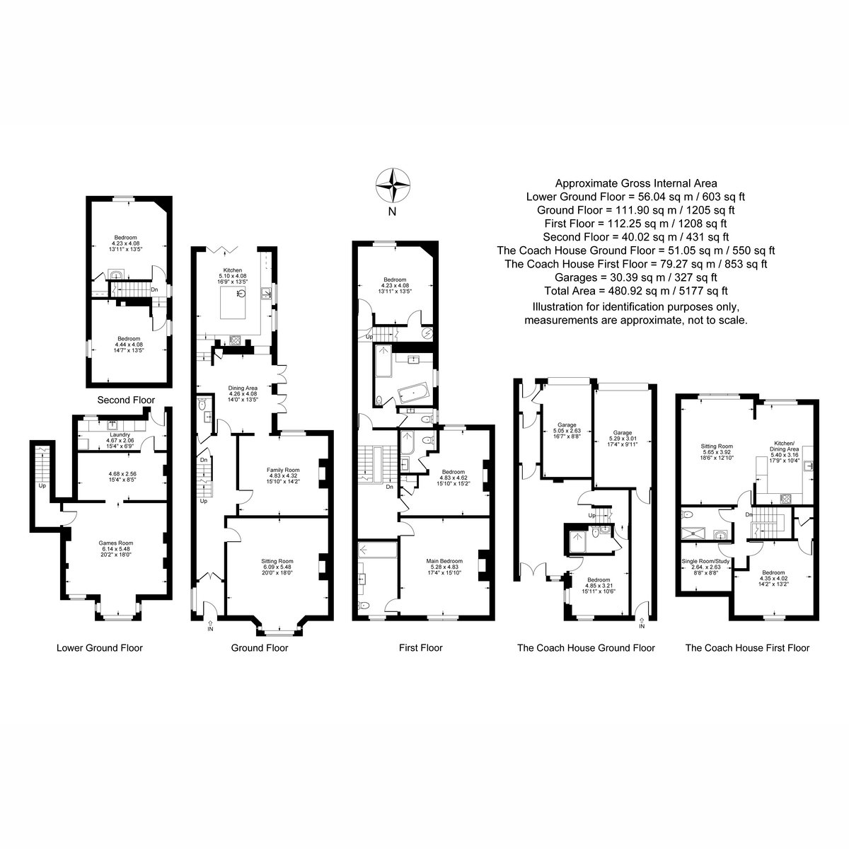 House & Coach House, 8 Beauchamp Avenue, Leamington Spa floorplan