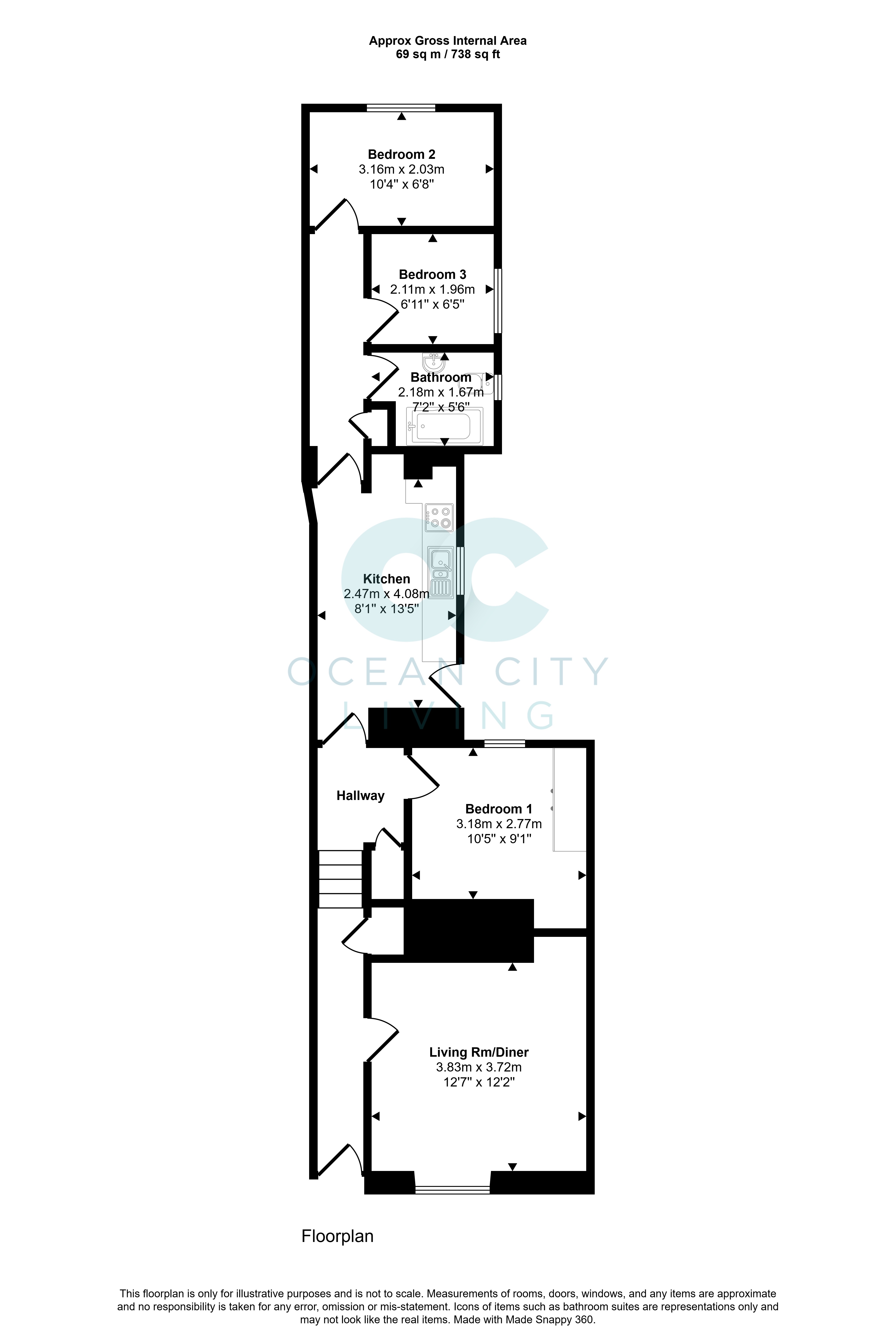 Fore Street, Torpoint floorplan
