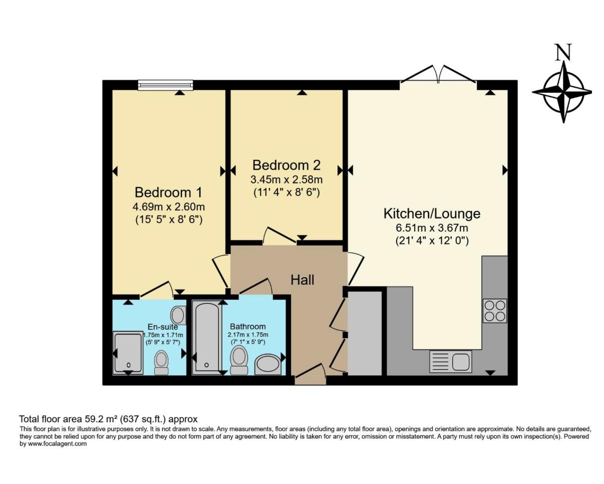 11, Susans Road, Eastbourne floorplan