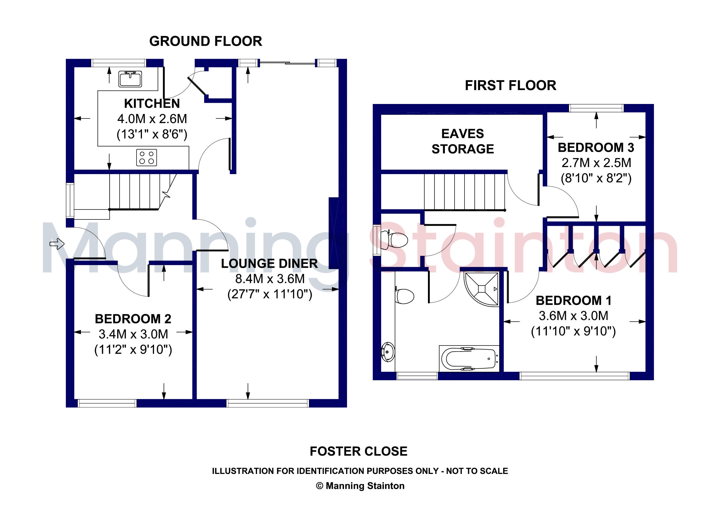 6, Foster Close, Leeds floorplan