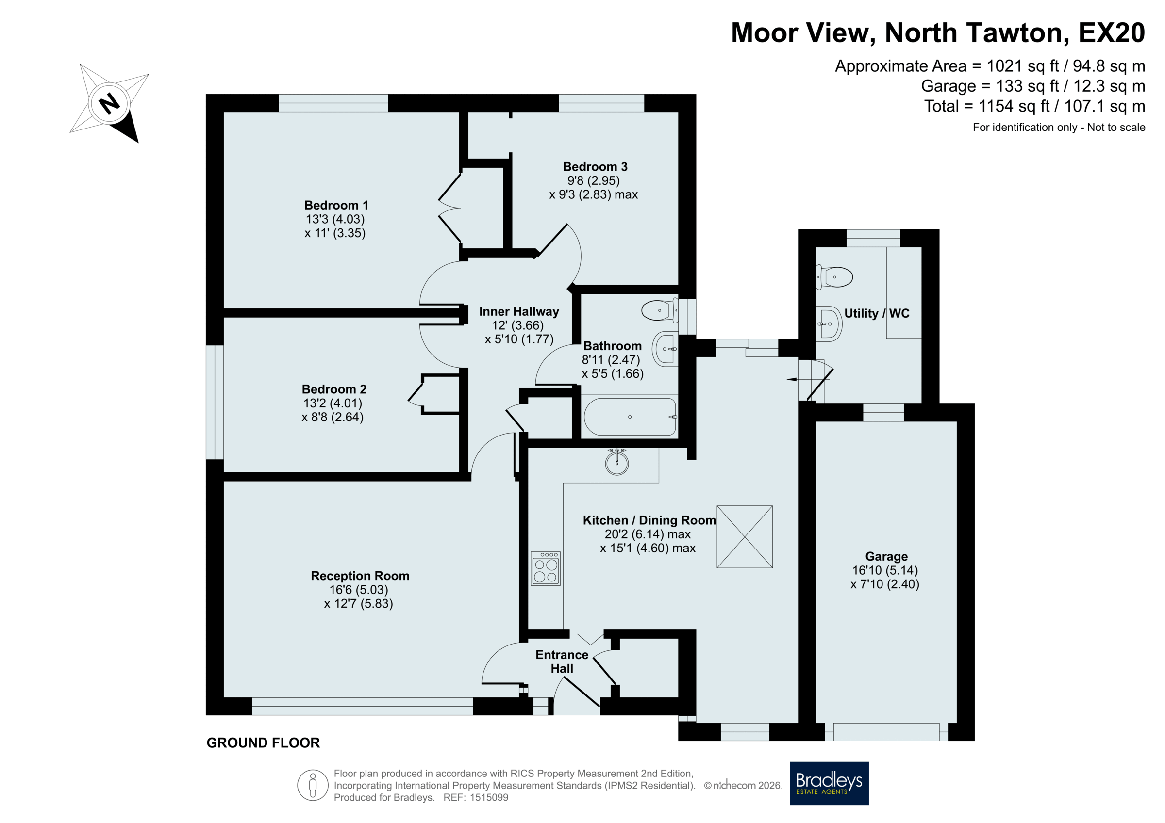 17 Moor View, North Tawton Devon, Devon floorplan