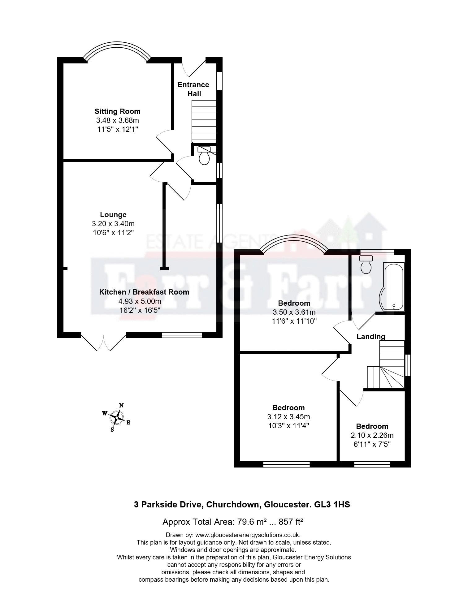 3 Bedrooms Semi-detached house for sale in Parkside Drive, Churchdown, Gloucester GL3