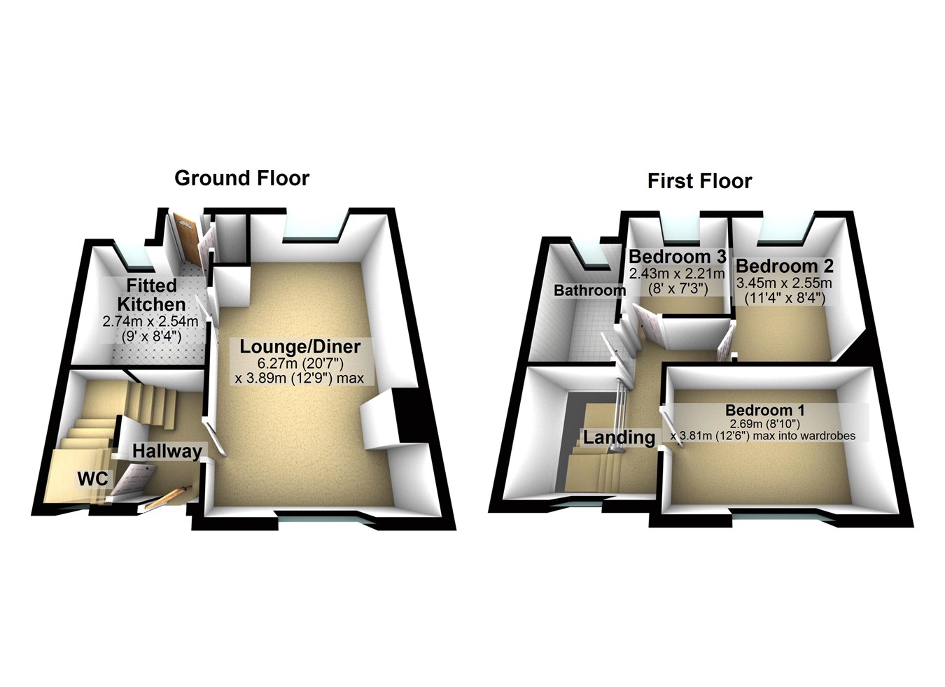 Thick Hollins, Meltham, Holmfirth HD9, 3 bedroom end terrace house for
