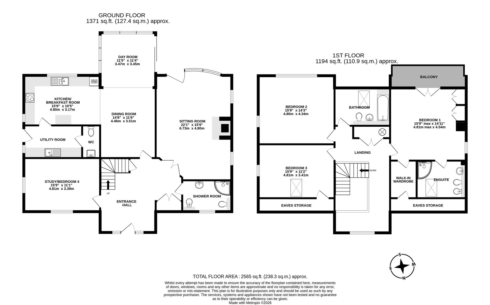 Briarside, Gascoigne Lane, Alresford floorplan