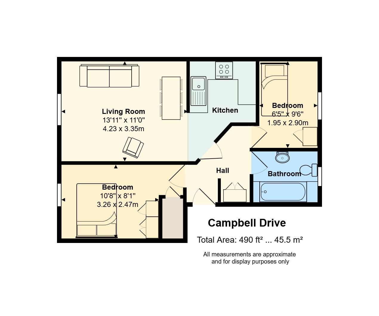 54, Campbell Drive, Cardiff floorplan