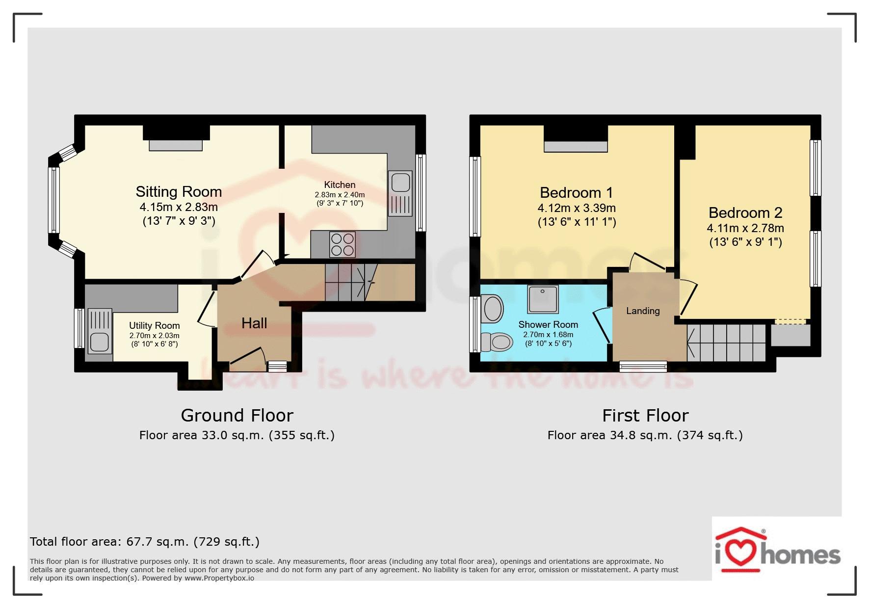 64, Daw End Lane, Walsall floorplan