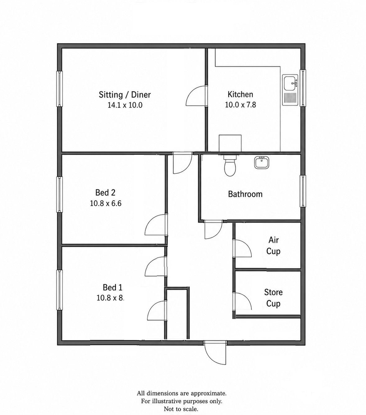 Born Court,Flat 24, New Street, Ledbury floorplan