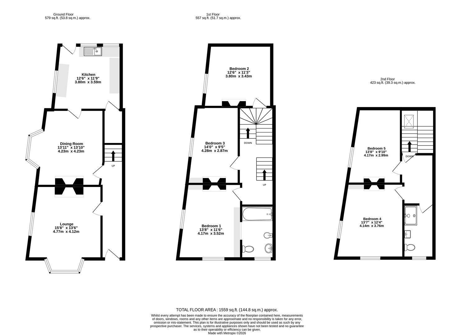 Baile Side House, 20, Cromwell Road, York floorplan