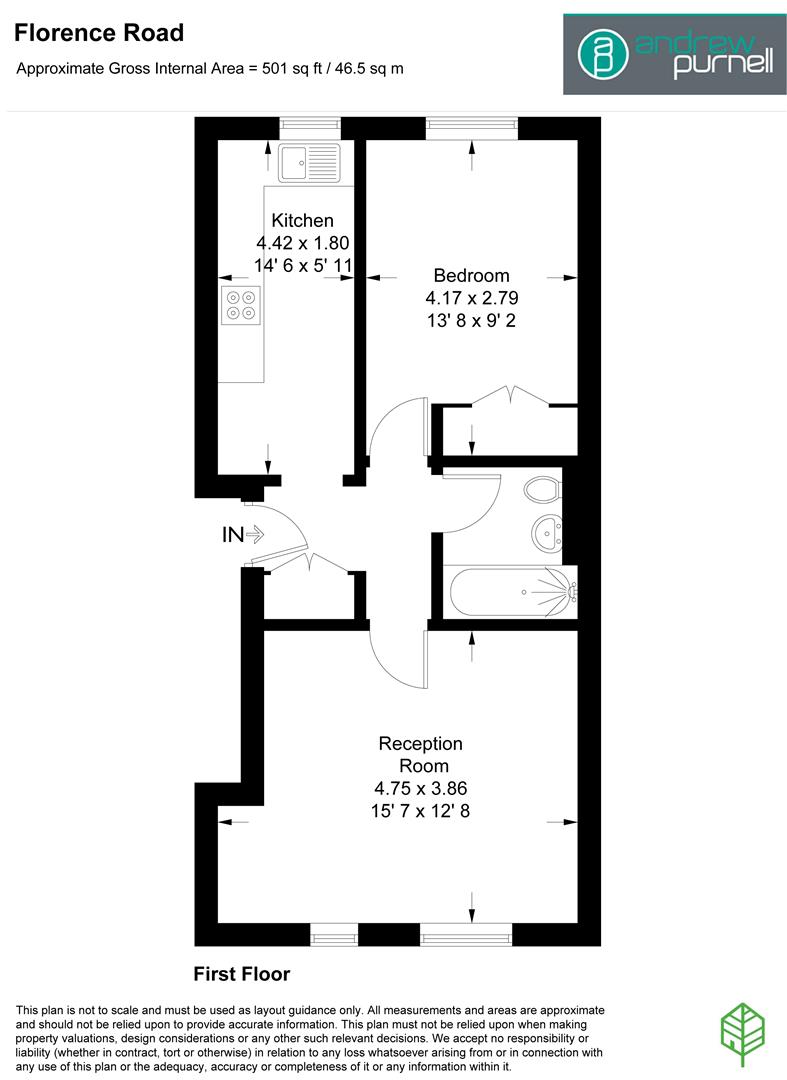 Flat 6, 175 Florence Road SW19 8TL, Wimbledon floorplan