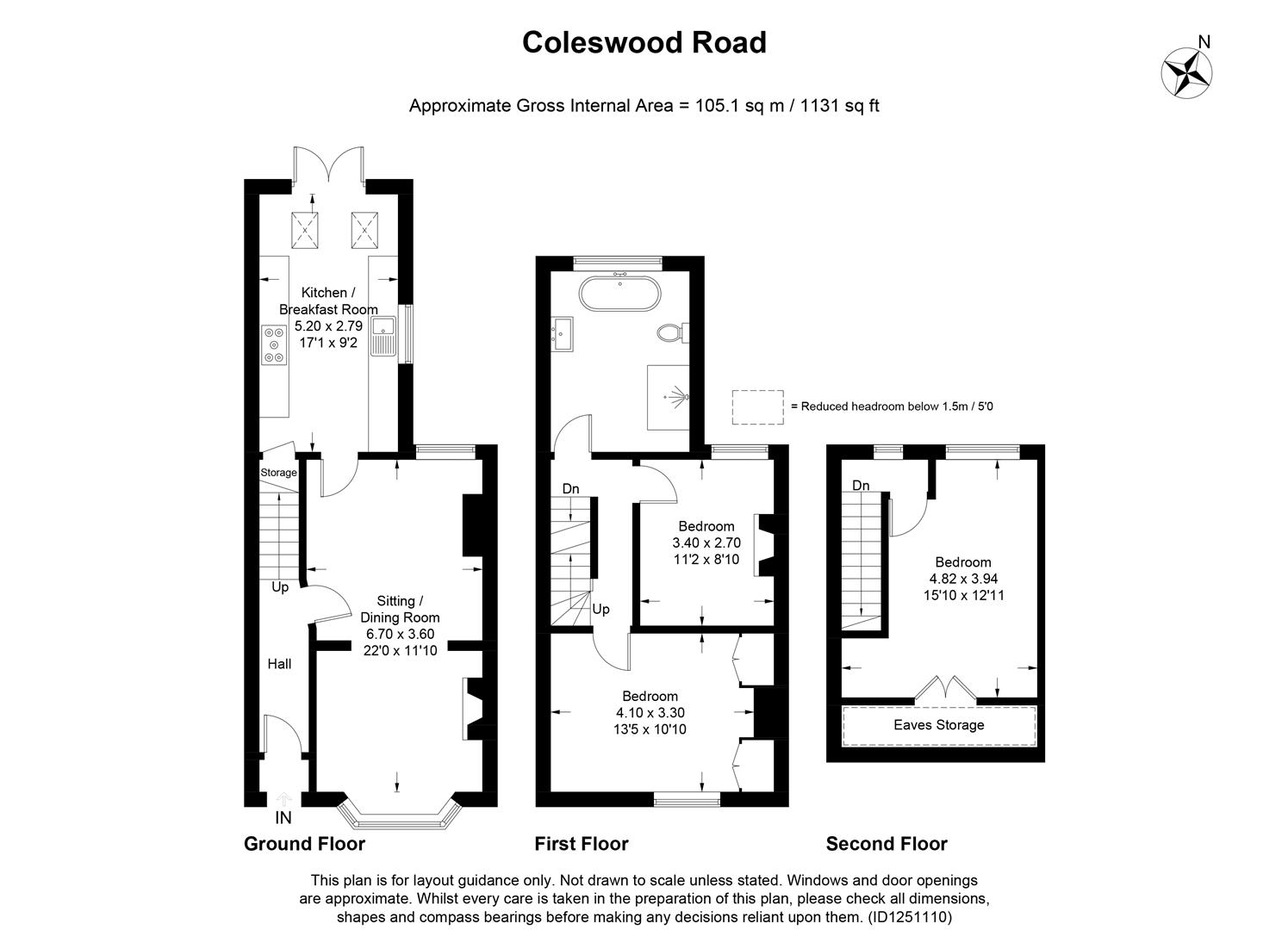 29, Coleswood Road, Harpenden floorplan
