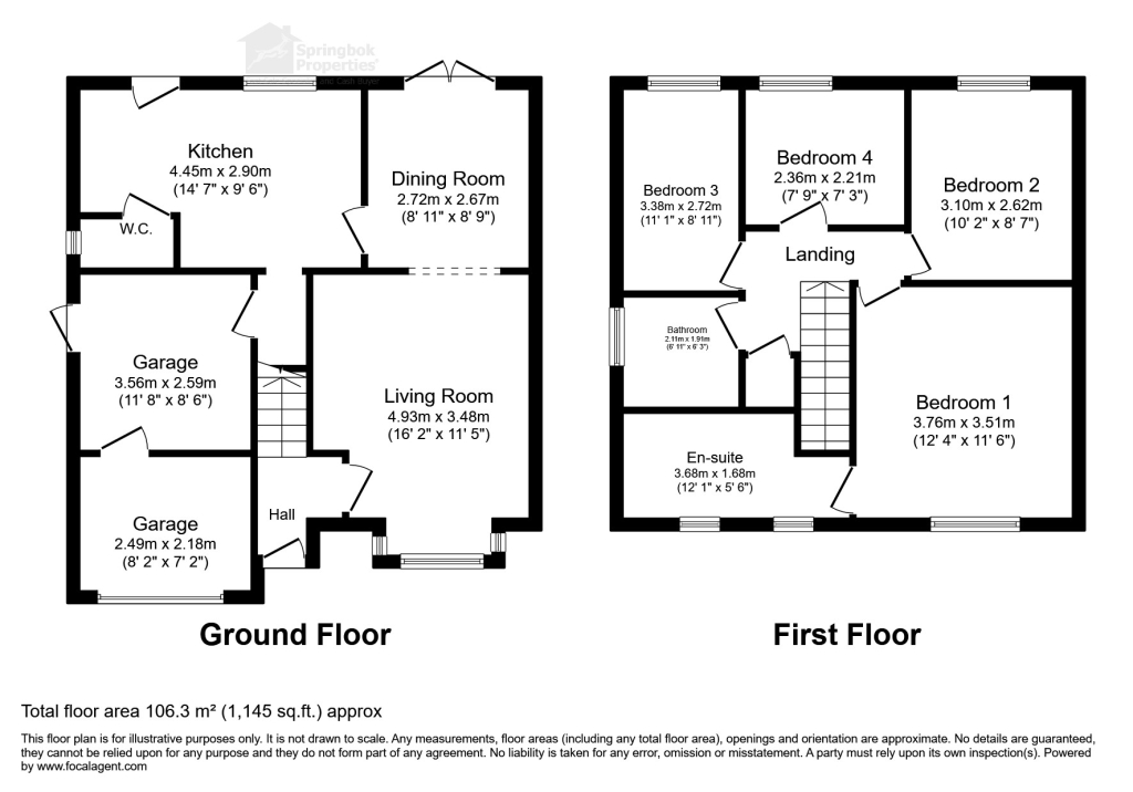 4, Vaughan Close, Market Harborough floorplan
