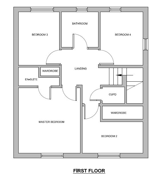 9, Campbell Close, Wrexham floorplan