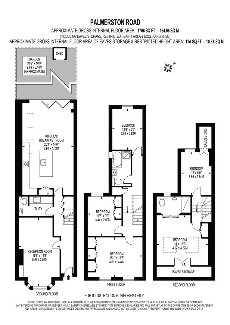 55, Palmerston Road, Wimbledon floorplan