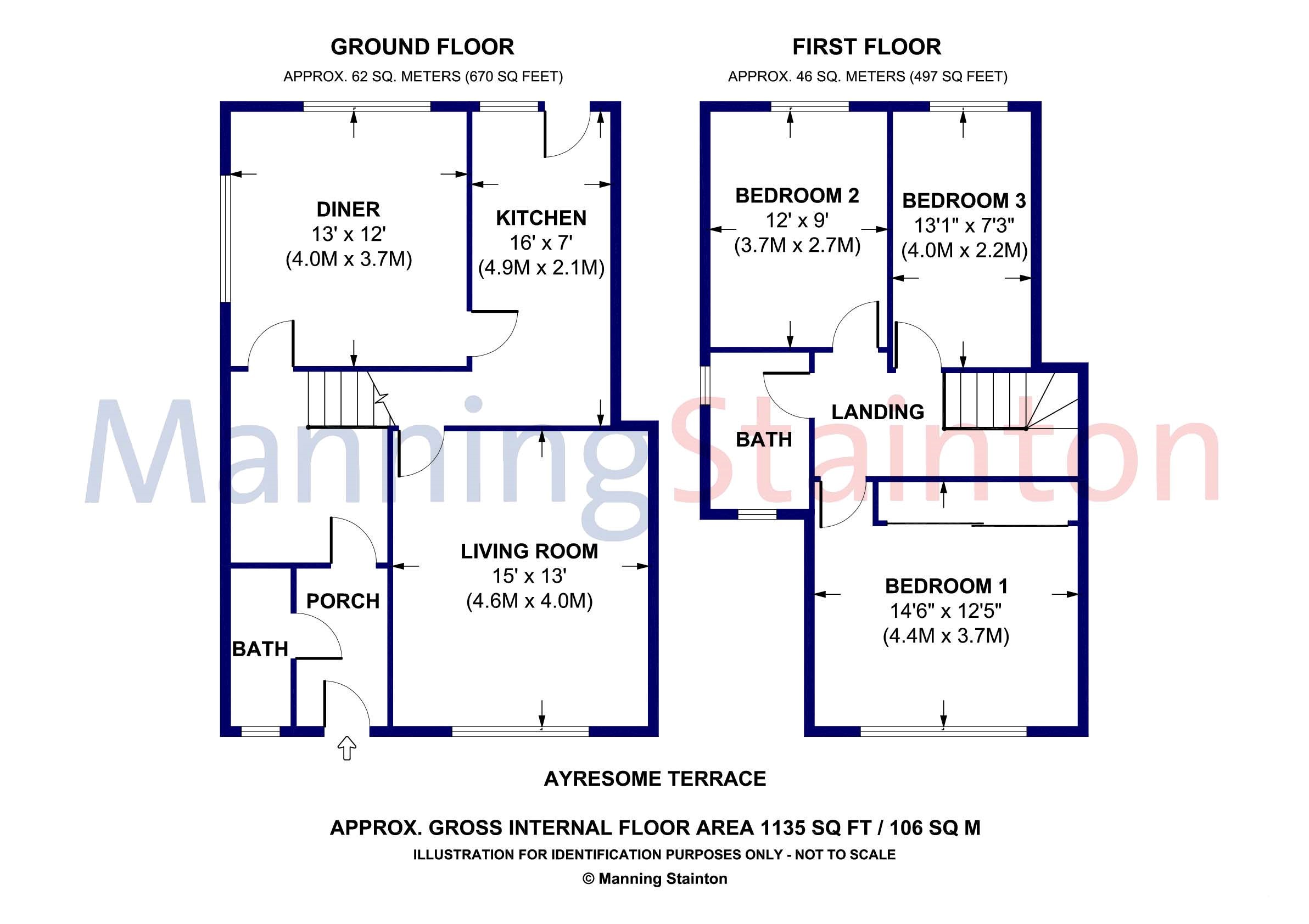 22, Ayresome Terrace, Leeds floorplan