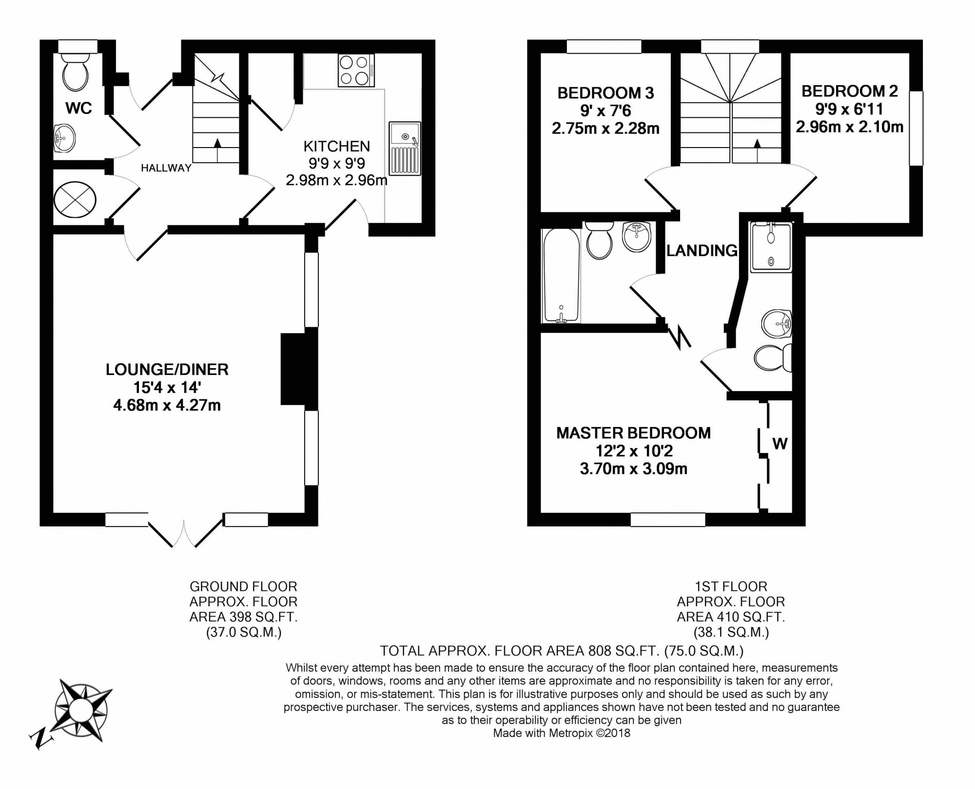 3 Bedrooms Terraced house to rent in Bucknell Court, Reading, Berkshire RG1