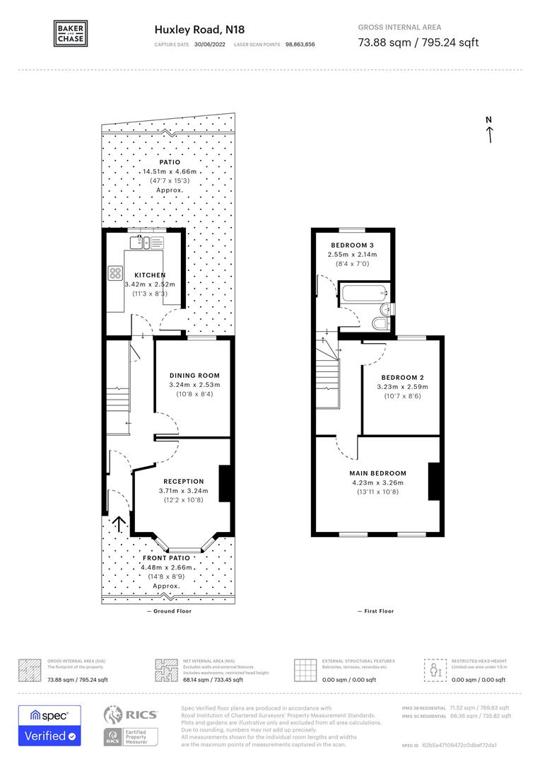 Huxley Road, Edmonton, London N18, 3 bedroom terraced house for sale