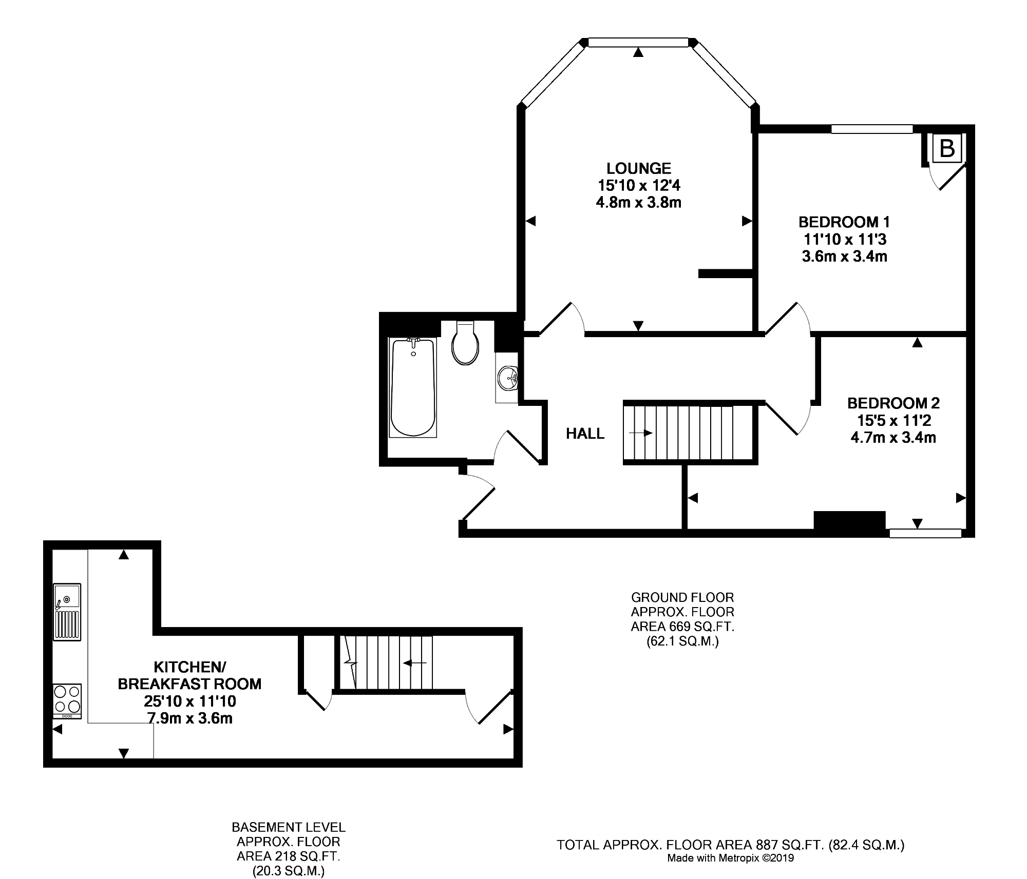 2 Bedrooms Flat to rent in Croham Road, South Croydon CR2