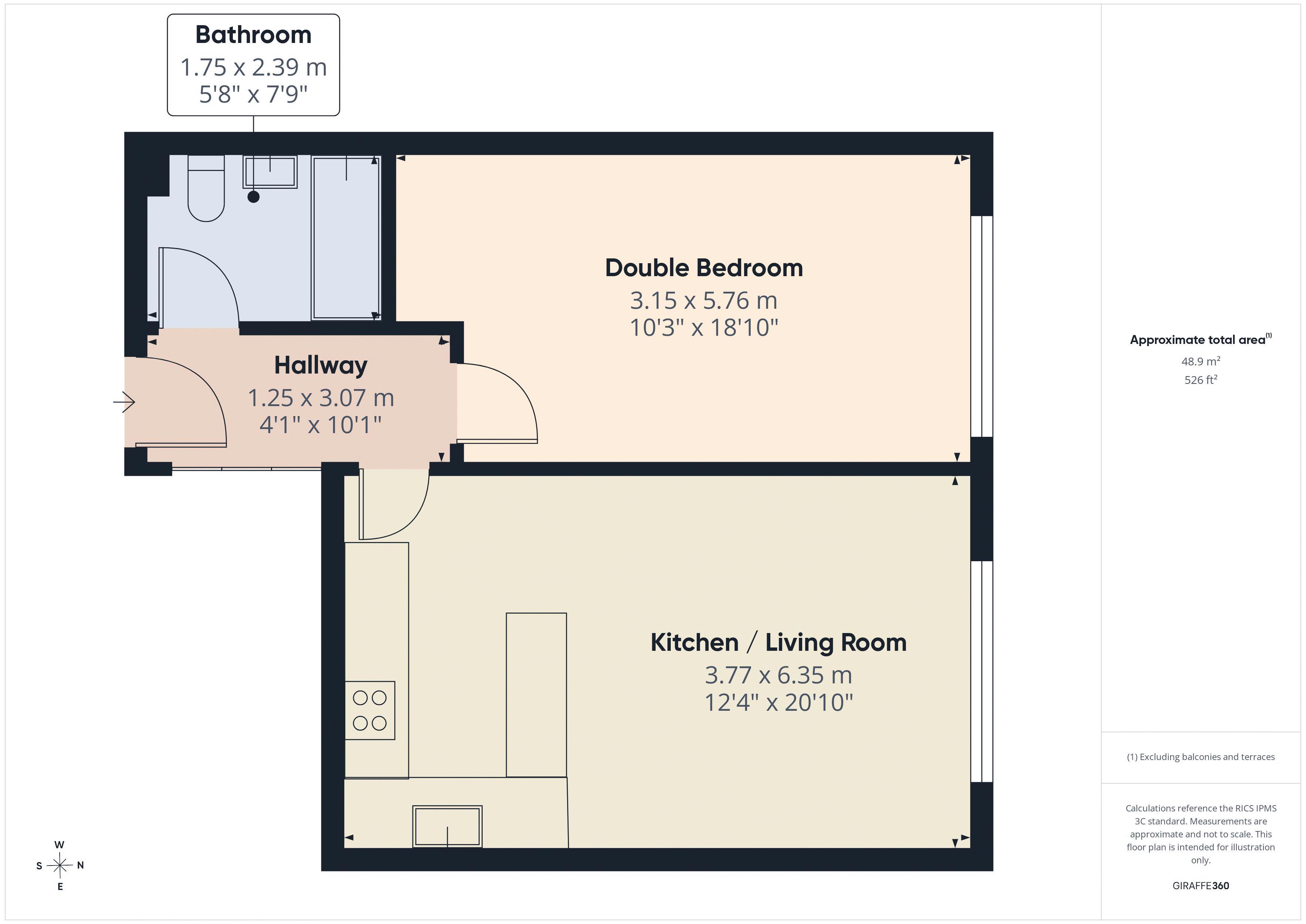 40b, Westway, Caterham floorplan