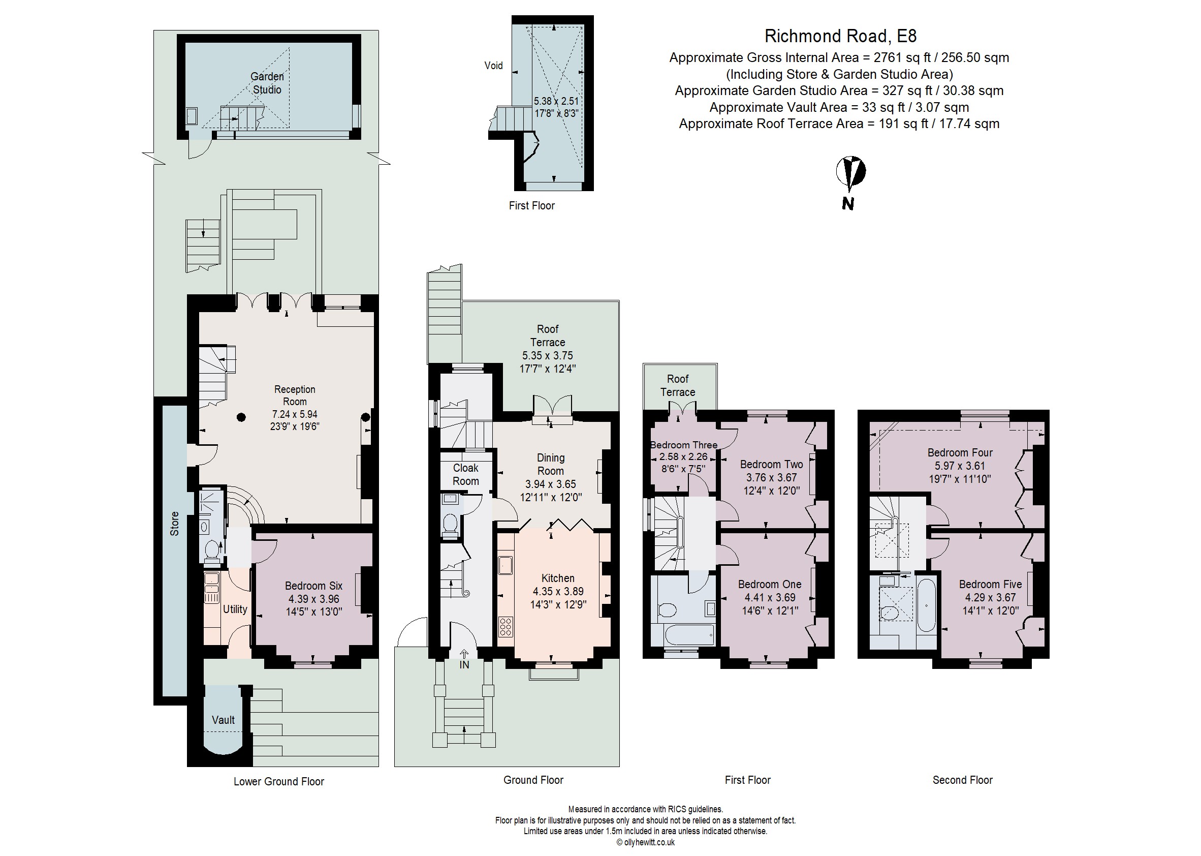 176, Richmond Road, London floorplan