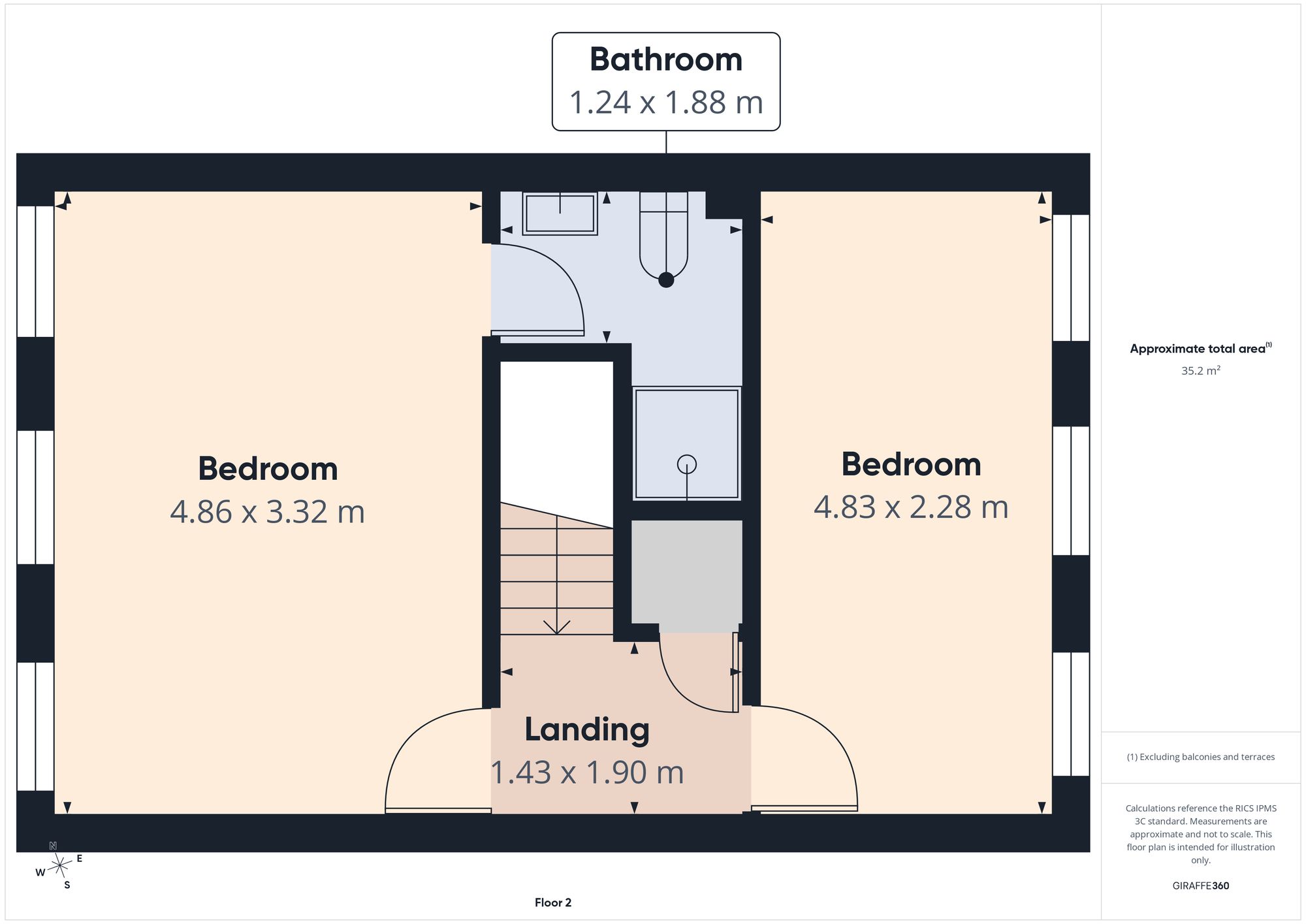 102 North Main Court, South Shields floorplan