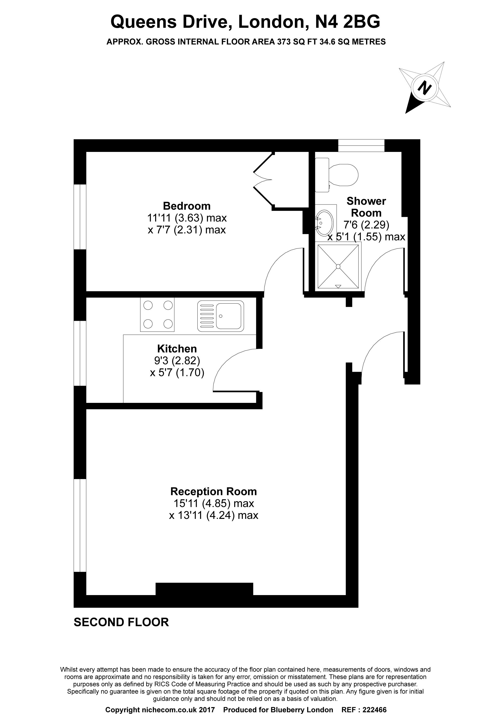 1 Bedrooms Flat to rent in 73 Queens Drive, London, London N4