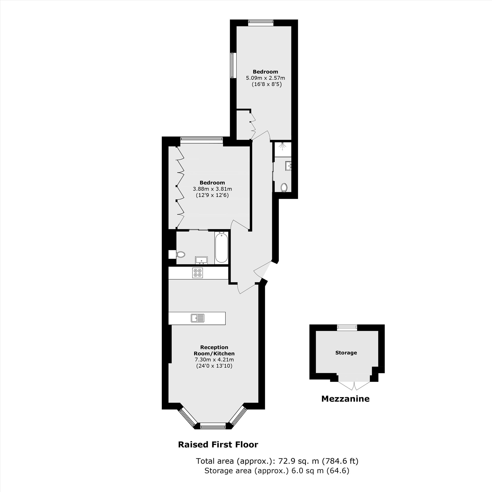 Ground Floor Flat, 276, Elgin Avenue, Maida Vale floorplan
