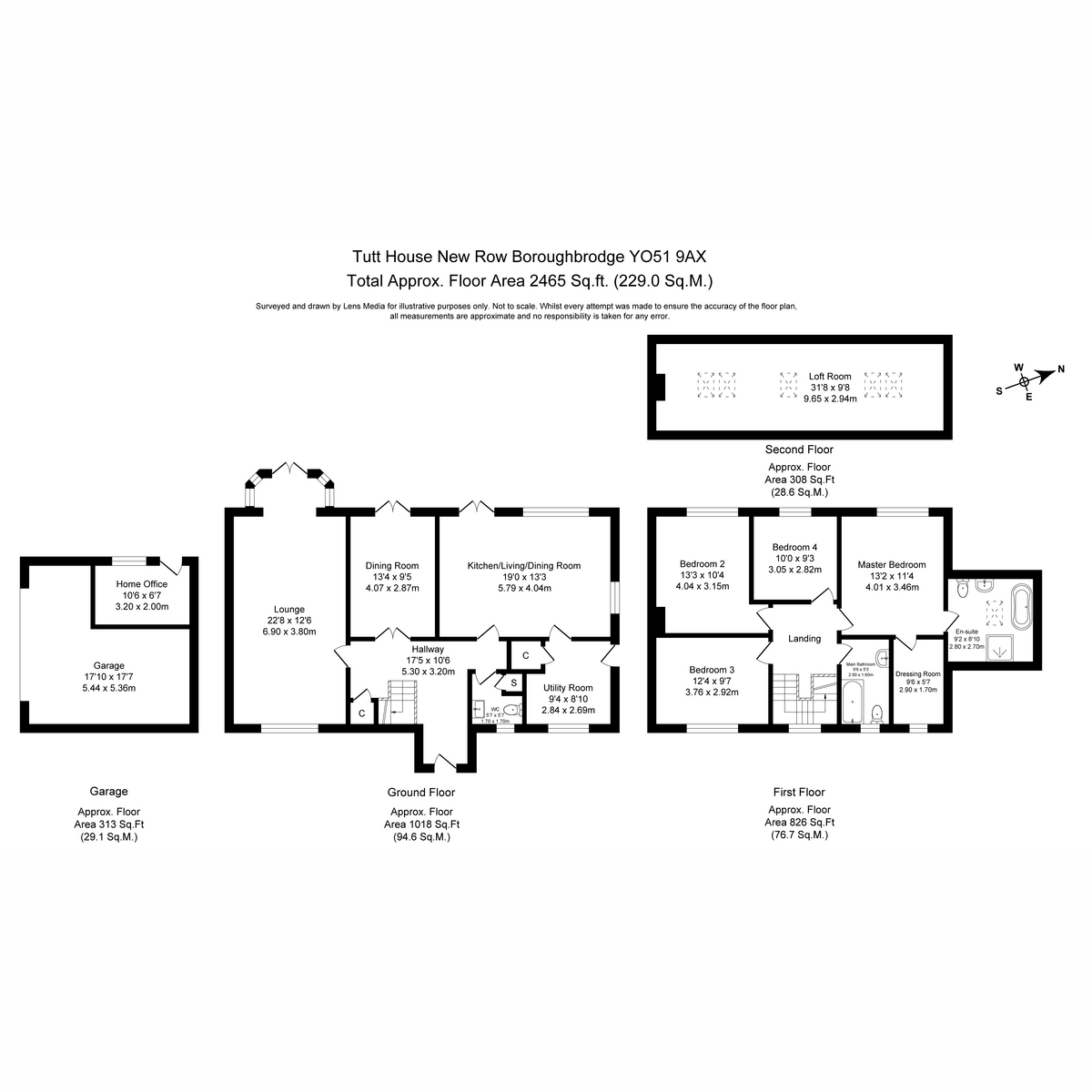 Tutt House, New Row, Boroughbridge floorplan