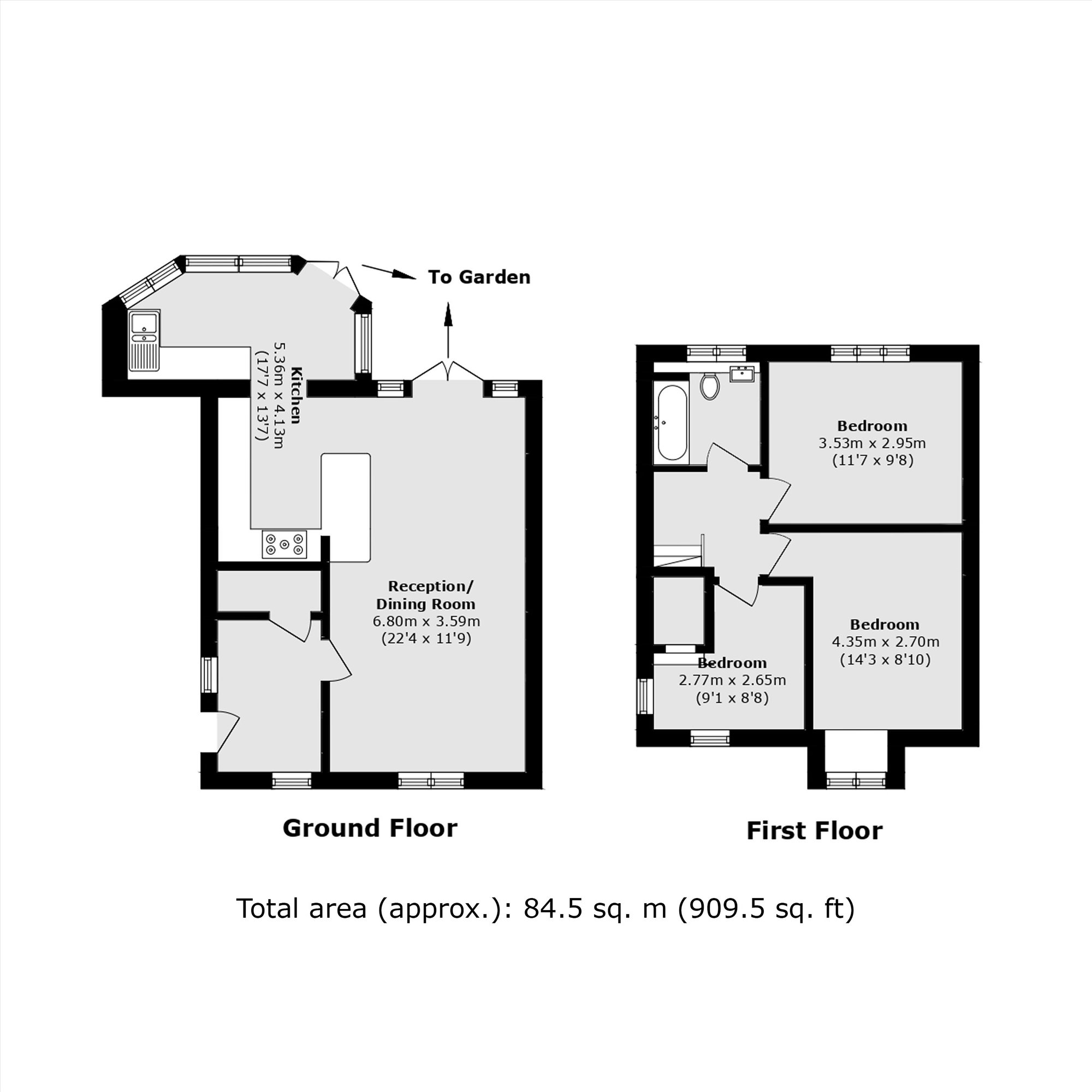 169, Simms Road, London floorplan