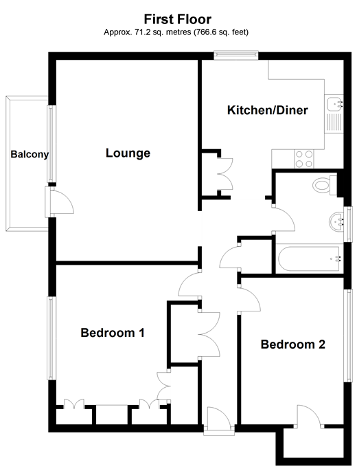 2 Bedrooms Flat for sale in Bevan Way, Hornchurch, Essex RM12